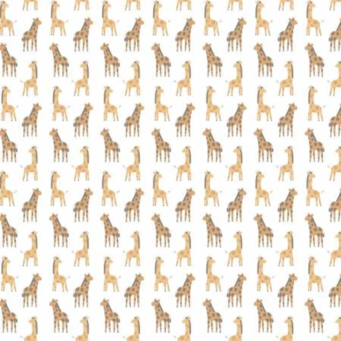 (5.5 yd) Dear Stella Grasslands Stand Tall Giraffes Stella-D2933 White