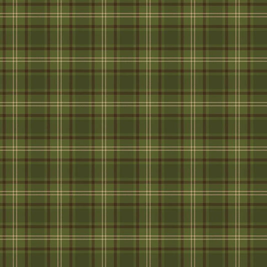 (1.5 yd) Riley Blake Pine Grove C15935 Green Plaid