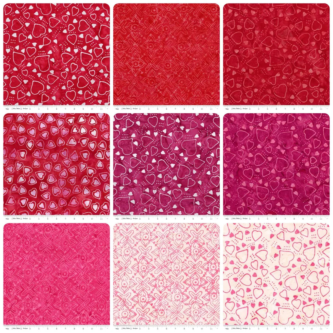 Riley Blake Love Punch Expressions Batiks - 40 Strip Rolie Polie