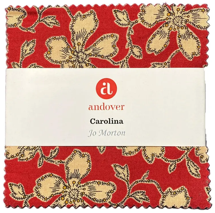 Charm Pack 5x5 Squares - Andover Carolina By Jo Morton - 40 5" Squares