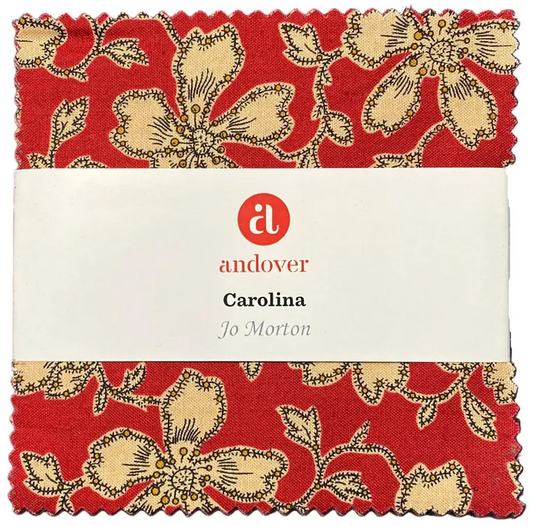 Charm Pack 5x5 Squares - Andover Carolina By Jo Morton - 40 5" Squares