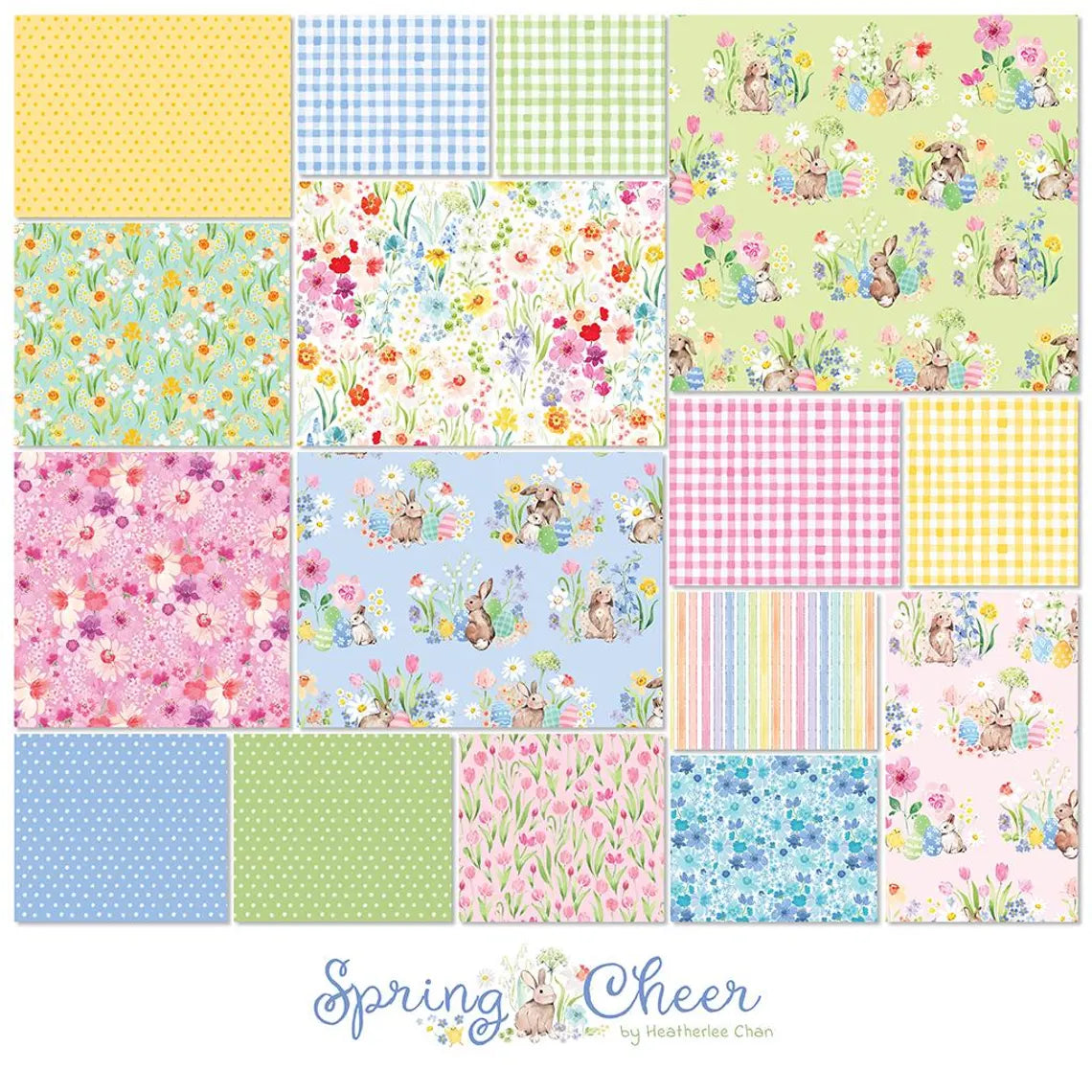 Clothworks - Spring Cheer - 40 Strip Jelly Roll