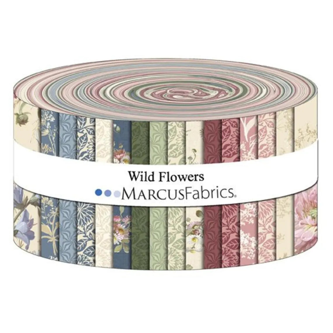 Marcus Fabrics - Wild Flowers by Smithsonian Institution - 40 2.5" Strips