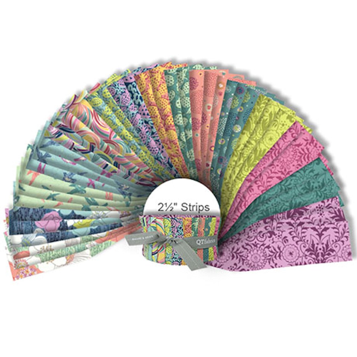Quilting Treasures QT Fabrics - Flora by Ink & Arrow - 40 Strip Jelly Roll