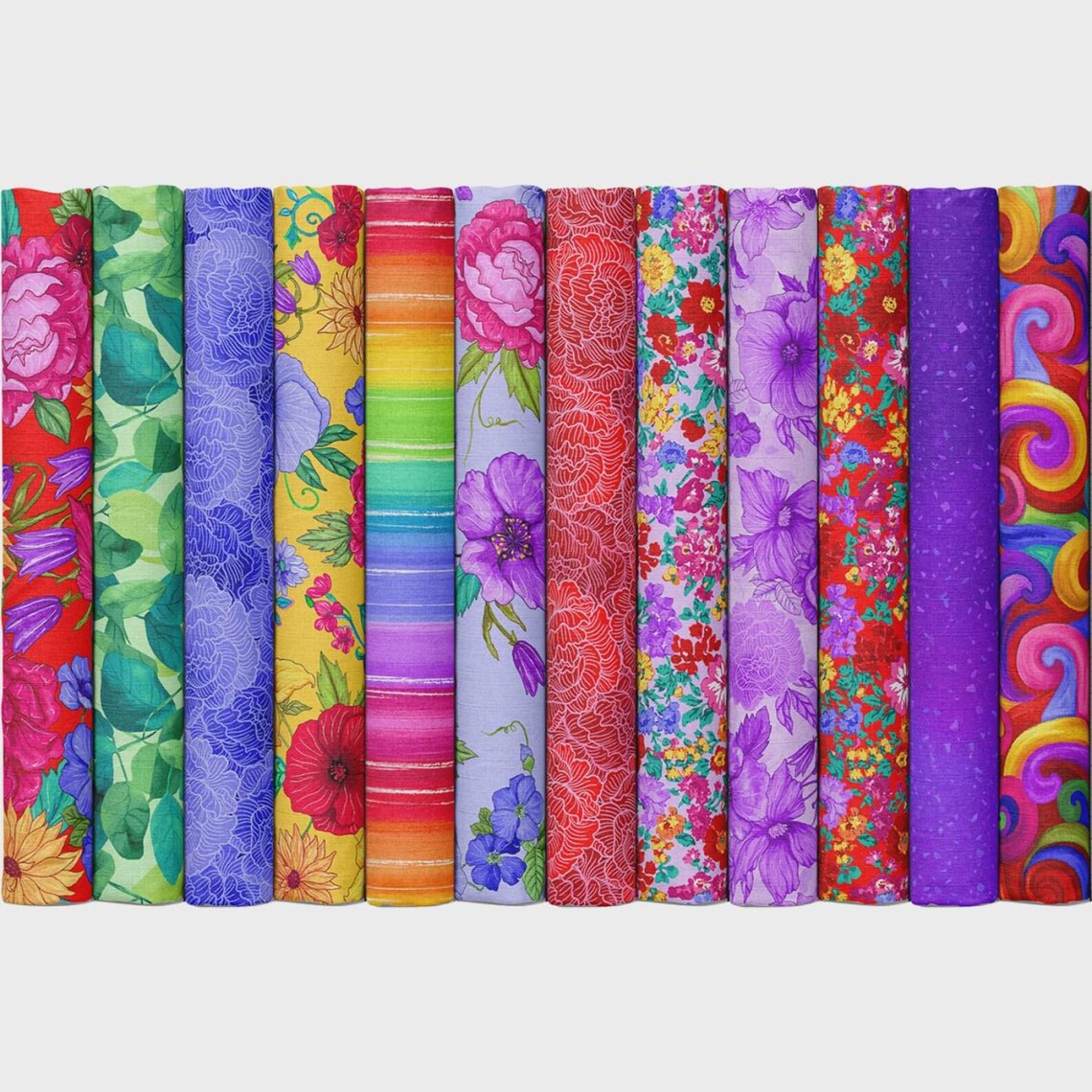 Timeless Treasures - Living Color By Chong-a Hwang - 40 2.5" Strips/Jelly Roll