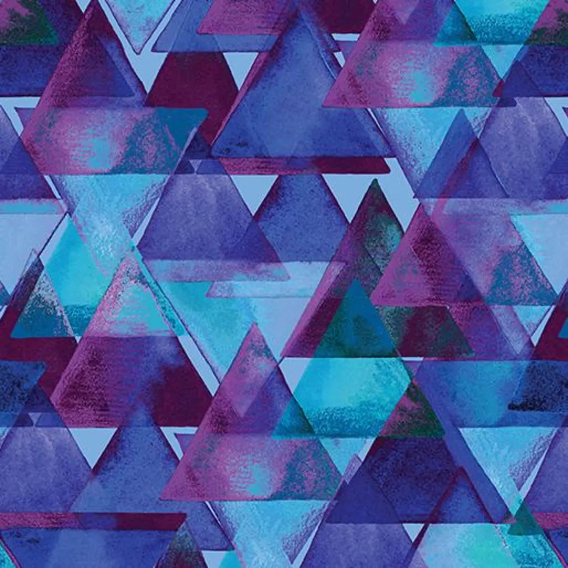 Half-Yard Bundle- Benartex "Watercolor Geometry" - 10 Fabrics, 5 Total Yards
