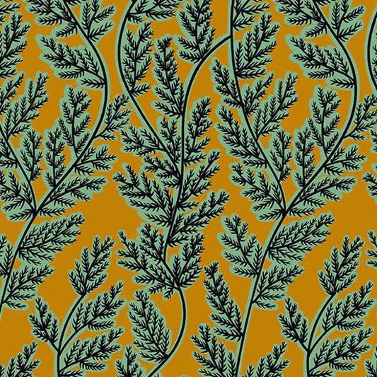 (5 yd) Andover/Makower UK Oracle Chonky Ferns 234-N