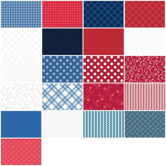 Maywood Studio - Kimberbell Basics Kim's Picks Star Spangled - 40 Strips