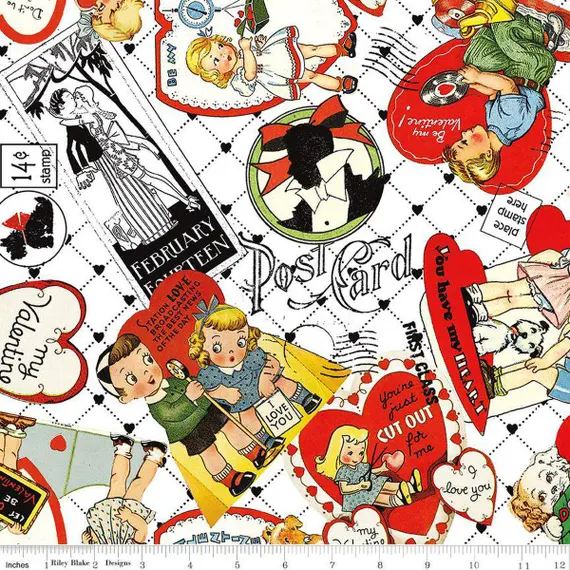 Riley Blake "Take Heart" Half-yard Bundle - 10 Fabrics, 5 Total Yards