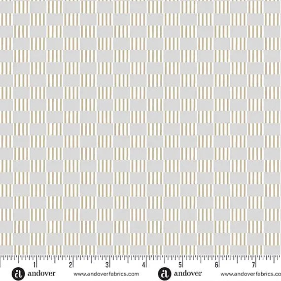 (2.5 yd) Andover/Makower UK Mellow Drama Checks 1153-L