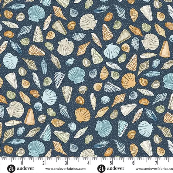 Andover "High Tide" Half-yard Bundle - 10 Fabrics, 5 Total Yards