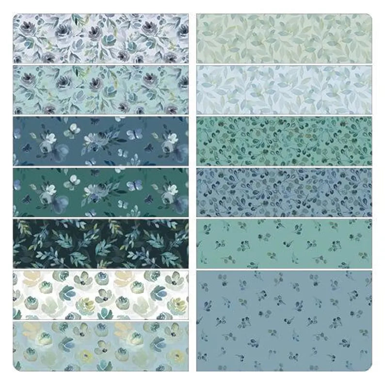 Benartex Enchanted Florals Strip-pies - 40 2.5" Strips
