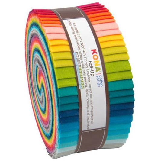 Robert Kaufman Kona Cotton Elizabeth Hartman Designer Palette Roll-up - 40 Strip Roll