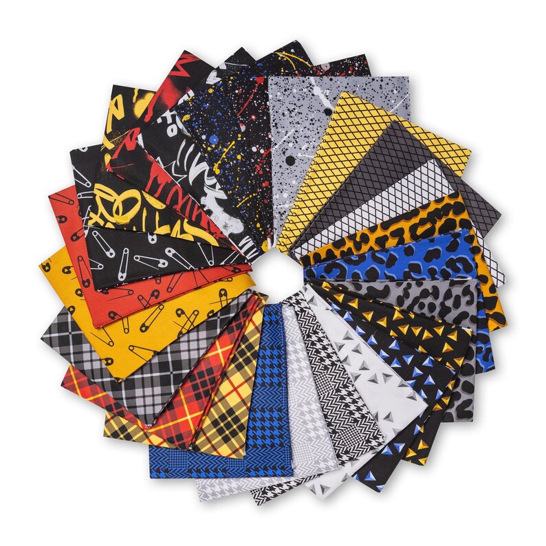 Charm Pack 5x5 Squares - Andover Iconic - 40 5" Squares