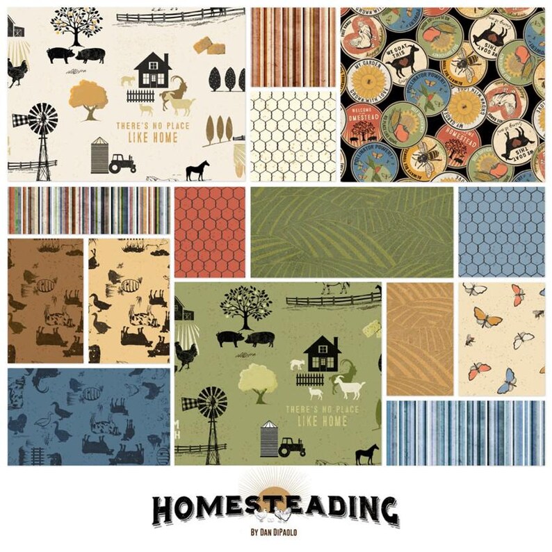 Clothworks - Homesteading - 40 Strip Jelly Roll