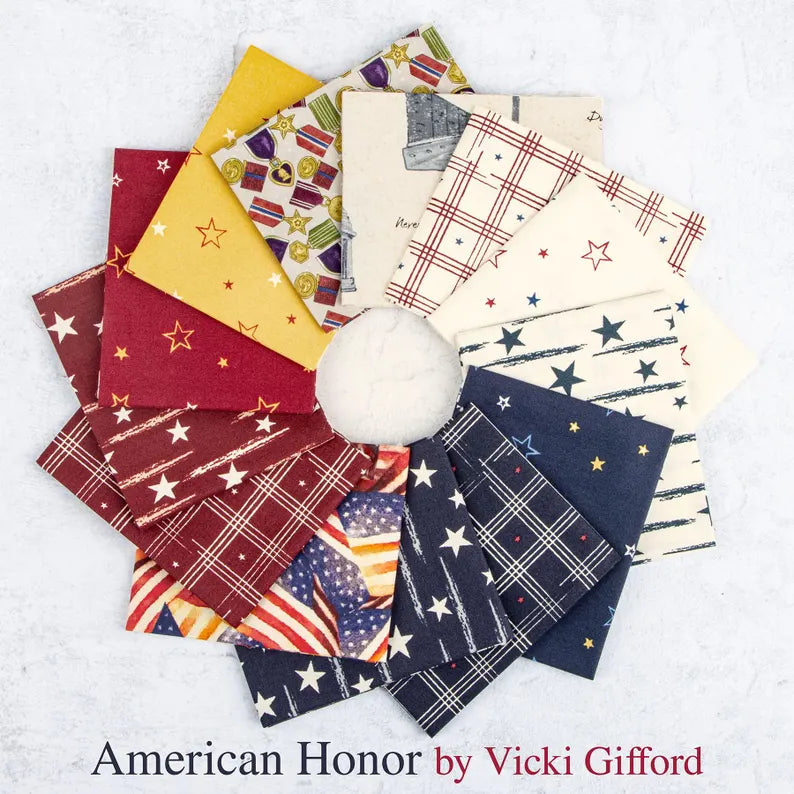 Riley Blake American Honor - 40 Strip Rolie Polie