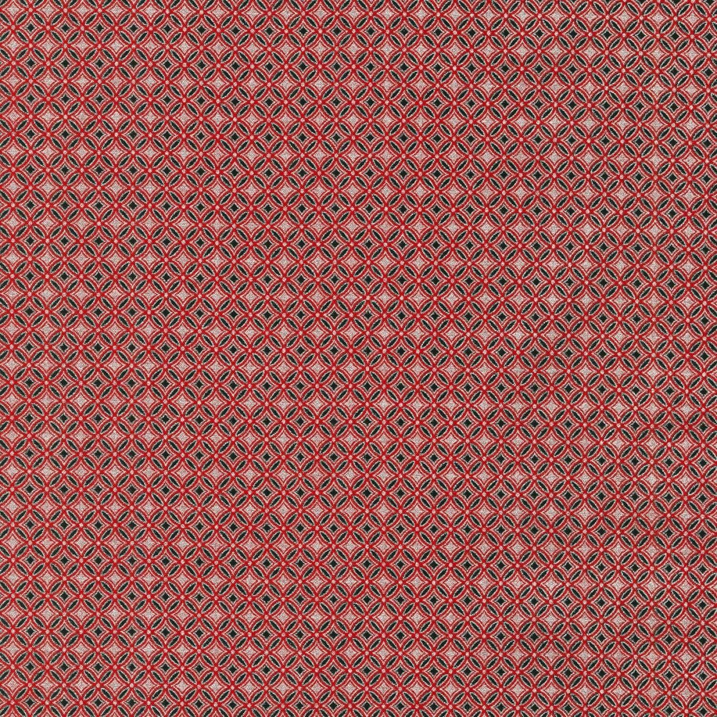 (4 yd) Robert Kaufman Holiday Flourish 14 19925-93 Scarlet (Metallics)