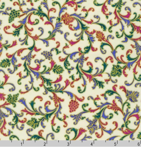 (4 yd) Robert Kaufman Nature's Harvest Grape SRKM-20907-18