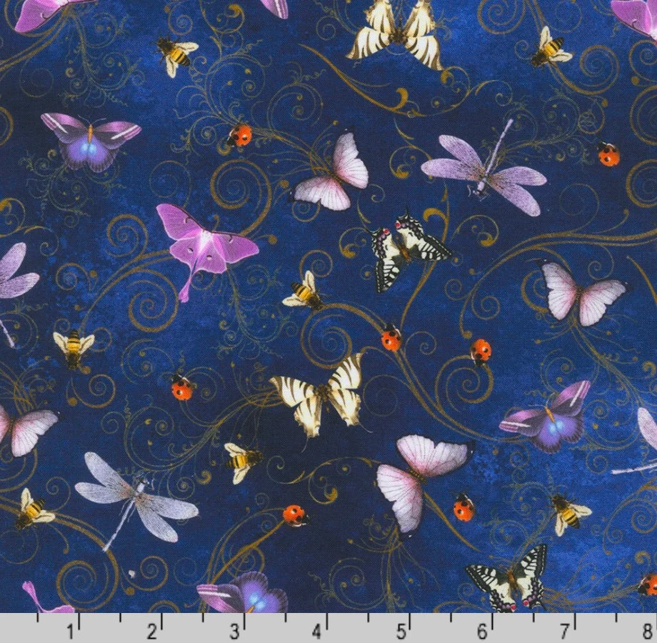 Robert Kaufman "Butterflies" Half-Yard Bundle - 10 Fabrics, 5 Total Yards