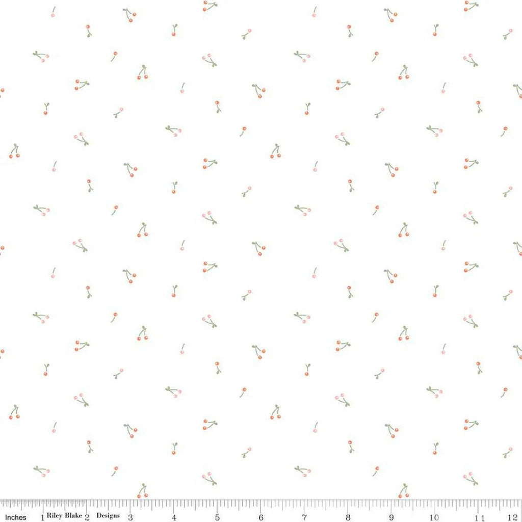 (2.5 yd) Riley Blake Hush Hush 3 14065 Cherries Jubilee