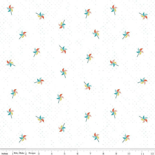 (2.5 yd) Riley Blake Hush Hush 3 14069 Pinwheel Party