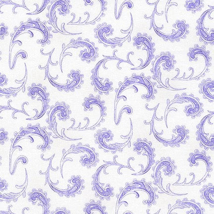 (5 yd) Robert Kaufman Flowerhouse Elizabeth Purple FLH-19896-6