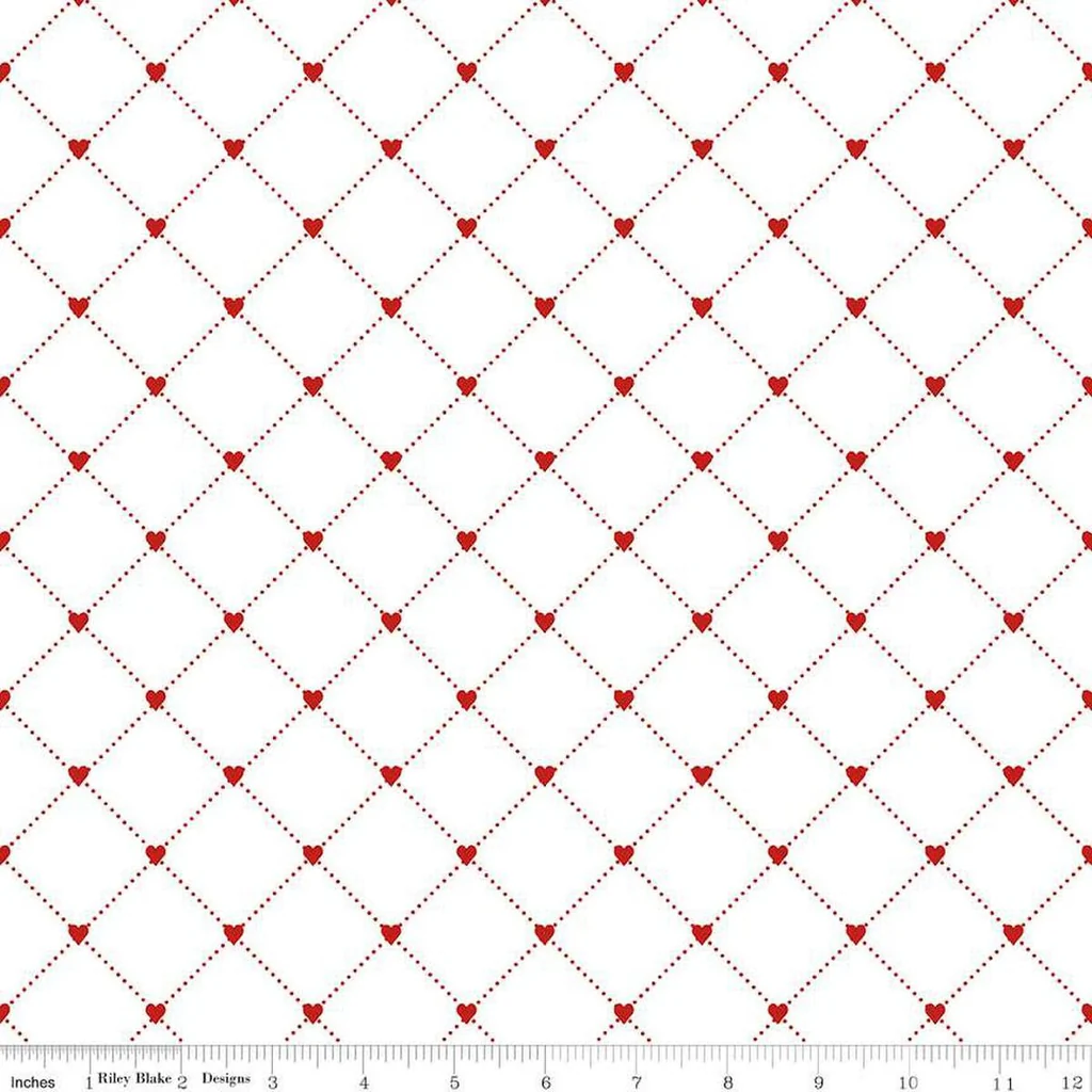 Riley Blake "Take Heart" Half-yard Bundle - 10 Fabrics, 5 Total Yards