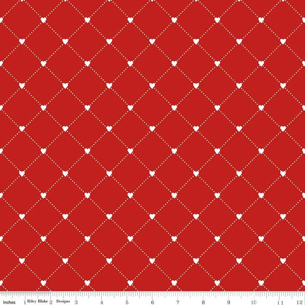 Riley Blake "Take Heart" Half-yard Bundle - 10 Fabrics, 5 Total Yards