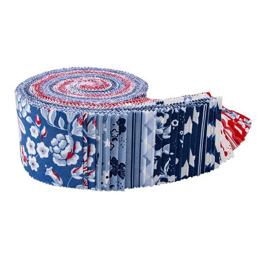 Riley Blake Freedom Garden - 40 Strip Rolie Polie