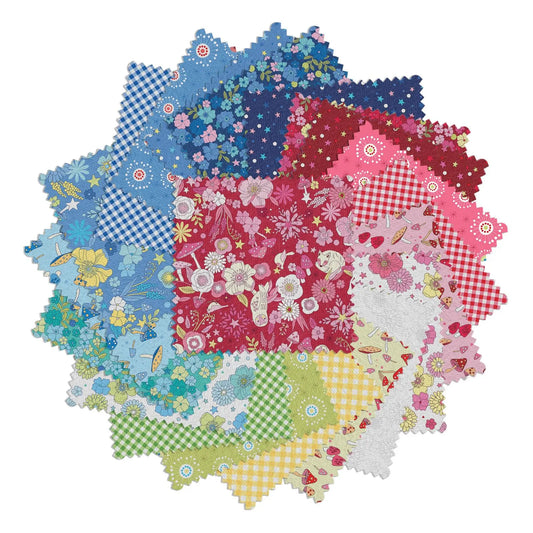 Charm Pack 5x5 Squares - Benartex Tiny Secrets - 40 5" Squares