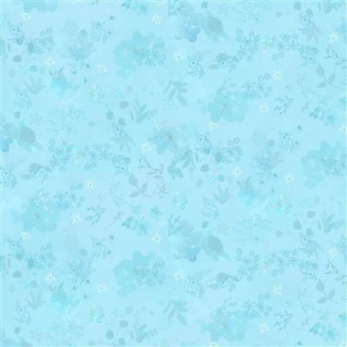 Clothworks "Blue Meadow" (Teal/Blue) Half-yard Bundle - 10 Fabrics, 5 Total Yards