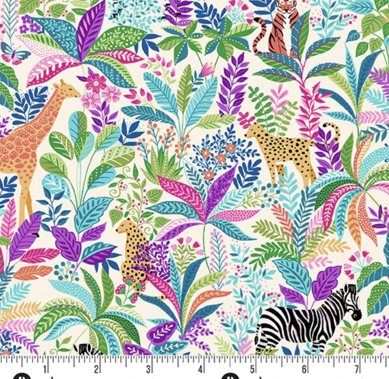 Andover/Makower UK "Tropica" Half-yard Bundle - 10 Fabrics, 5 Total Yards