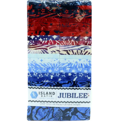 Island Batik - Jubilee - 20 Fabrics, 40 Total Strips