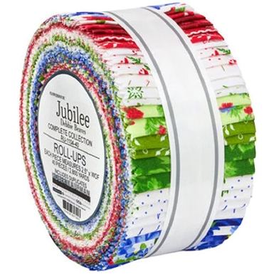 Robert Kaufman Jubilee (Flowerhouse) Roll-up - 40 Strip Roll