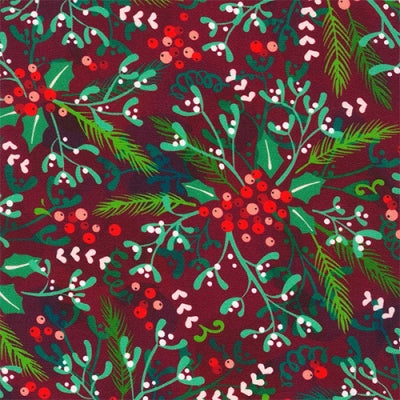 (5 yd) Robert Kaufman Tinsel Town 21015-281 Pomegranate