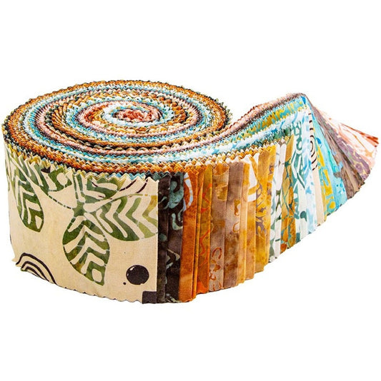 Riley Blake Kalinda Expressions Batiks - 40 Strip Rolie Polie