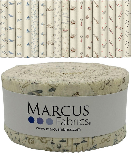 Marcus Fabrics - Kindred Konversations by Sheryl Johnson - 40 2.5" Strips/Jelly Roll
