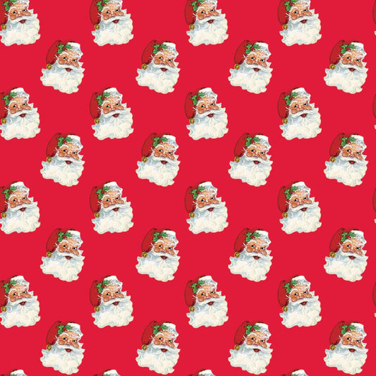 (4 yd) Riley Blake Hester & Cook 13943 Red Santas