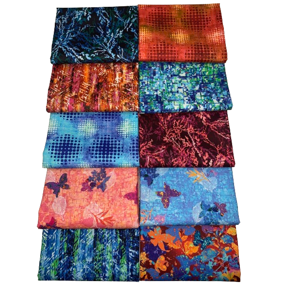 Robert Kaufman "Leaflet" Half-Yard Bundle - 10 Fabrics, 5 Total Yards