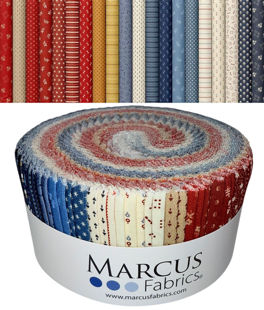 Marcus Fabrics - Liberty Legacy by Sheryl Johnson - 40 2.5" Strips/Jelly Roll