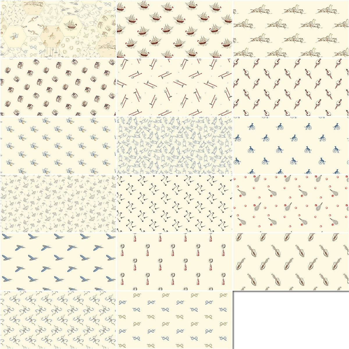Marcus Fabrics - Kindred Konversations by Sheryl Johnson - 40 2.5" Strips/Jelly Roll