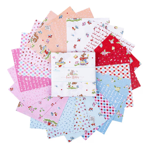 Charm Pack 5x5 Squares - Riley Blake Love Notes 5-inch Stacker - 40 5" Squares