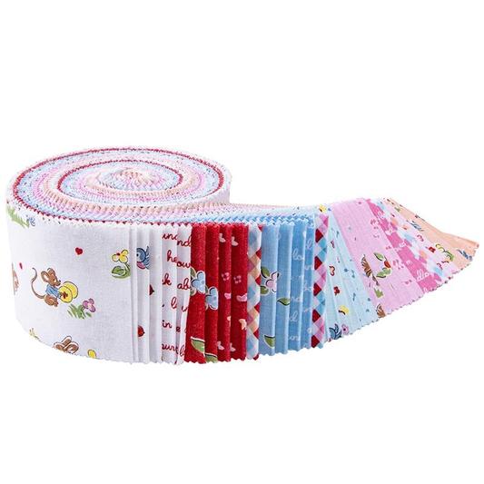 Riley Blake Love Notes - 40 Strip Rolie Polie
