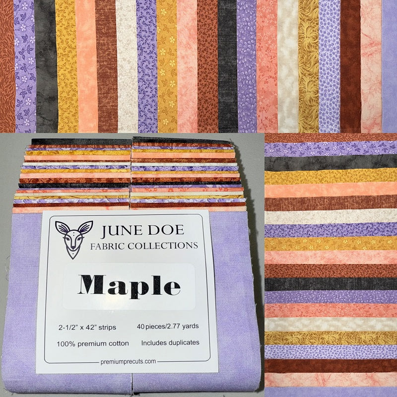 June Doe Fabric Collections - Maple - 40-Strip Pack