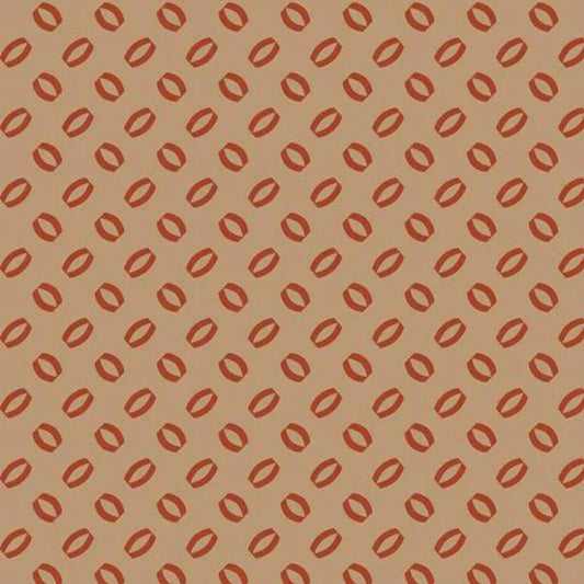 (5.5 yd) Timeless Treasures Antique Ambers Moonlight R310160 Tan