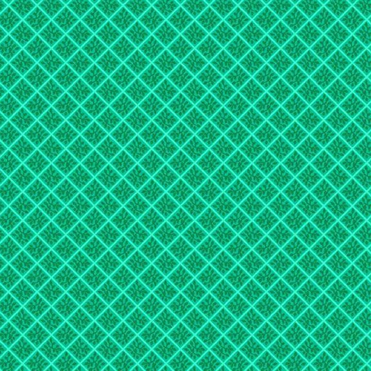 (5 yd) Marcus Fabrics Sunny Days Diamond Leaf Jade R250910D