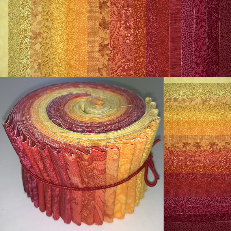 Marigold 2.5" Roll - 20 Fabrics, 20 Total Strips