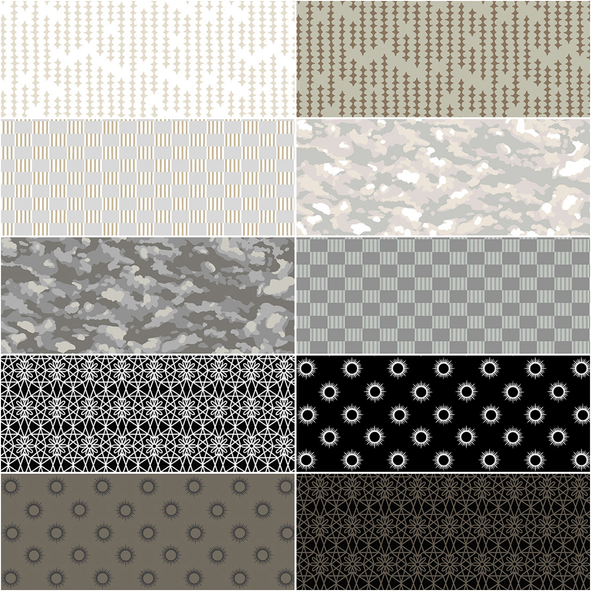Andover "Mellow Drama" Half-yard Bundle - 10 Fabrics, 5 Total Yards