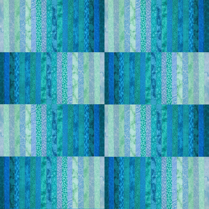 June Doe Fabric Collections - Mermaid - 40-Strip Pack