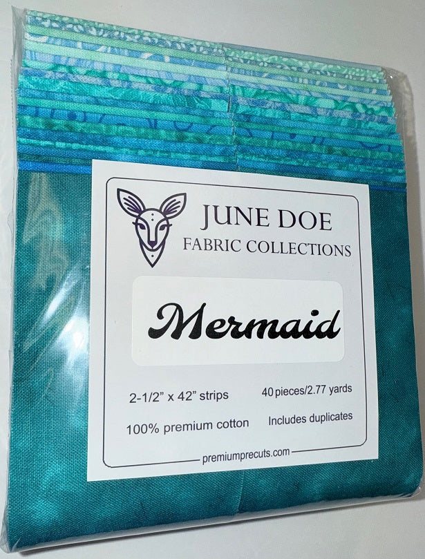 June Doe Fabric Collections - Mermaid - 40-Strip Pack